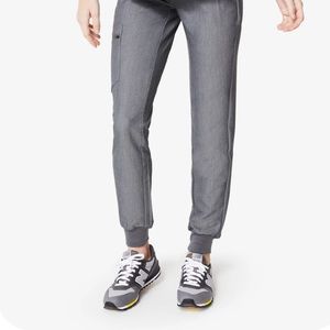 Medium/Tall Graphite Zamora jogger scrub bottoms by Figs